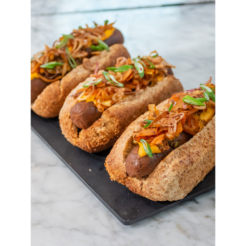 Receta: Kimchi cheddar dogs