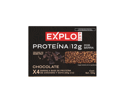 Caja barras de cacao Explo 4pzas
